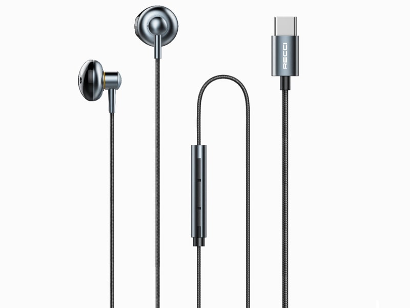 هندزفری سیمی تایپ‌ سی رسی Recci REP-L26 Type-C 